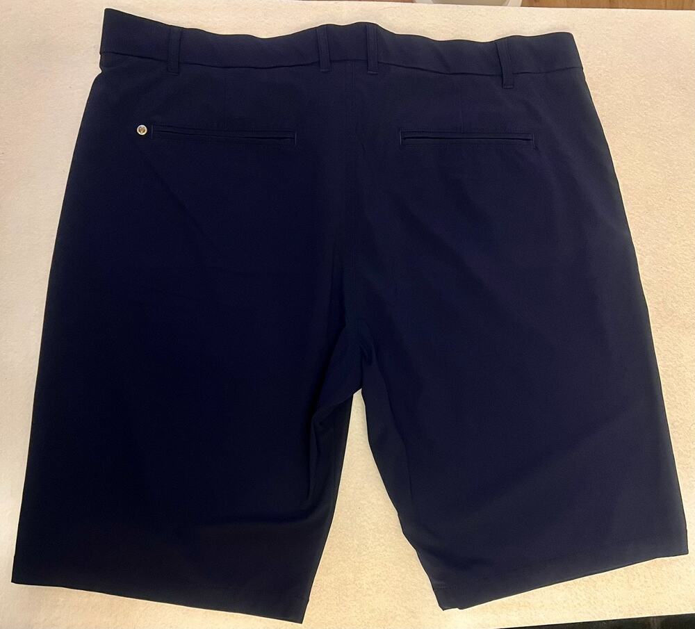 Greyson Men's Luxury Performance Golf Shorts Navy Blue Size 38 - Picture 2 of 7
